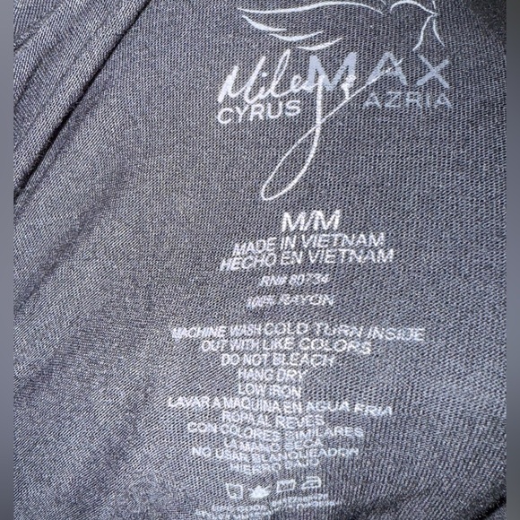 Miley Cyrus Charcoal Gray Knit Top - Picture 2 of 5